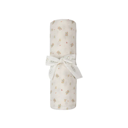 Aurora Floral/Nautical Muslin Swaddle