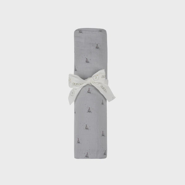 Aurora Floral/Nautical Muslin Swaddle