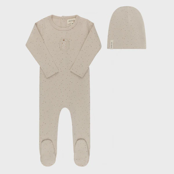 Ely's & Co. Cotton Bunny Footie Set