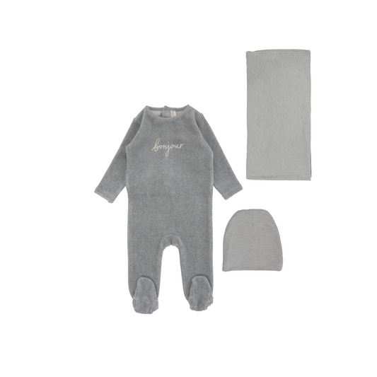 Lilette Velour Bonjour Layette Set