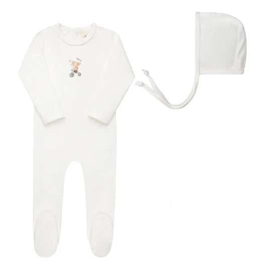 Ely's & Co. French Terry Mouse Footie Set