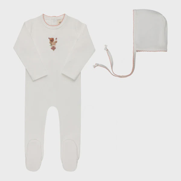 Ely's & Co. French Terry Mouse Footie Set