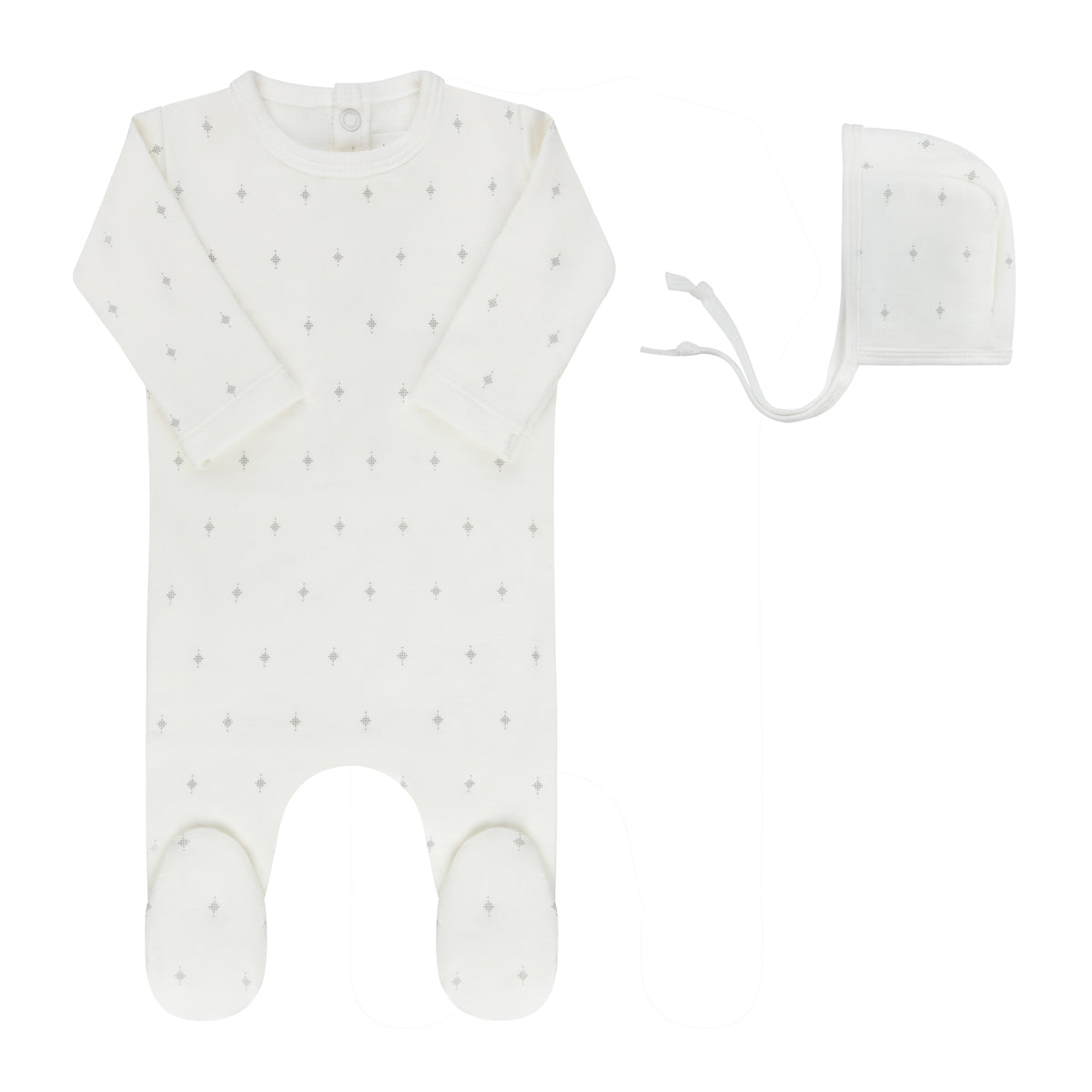 Ely's & Co. Rosebud/Diamond Footie Set