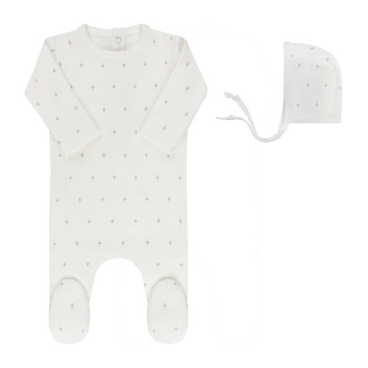 Ely's & Co. Ely's & Co. Rosebud/Diamond Footie Set