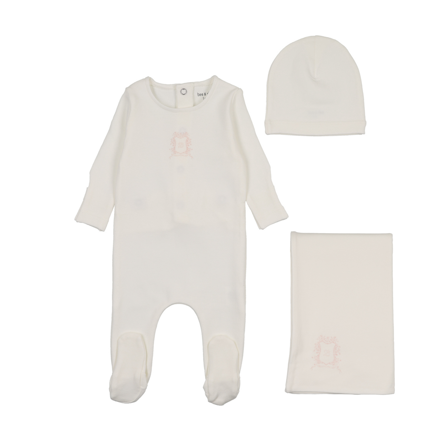 Bee and Dee Crest Layette Set