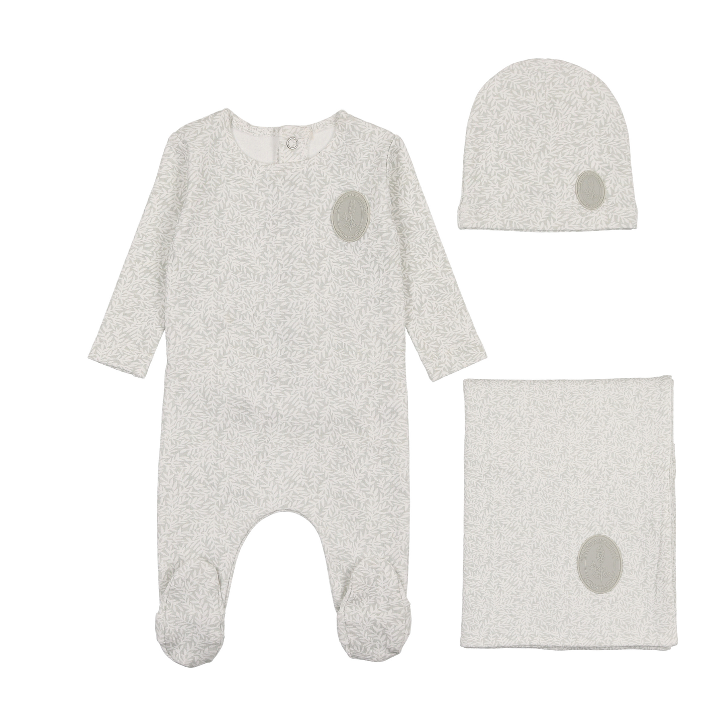 Bee and Dee Floral Crest Layette Set
