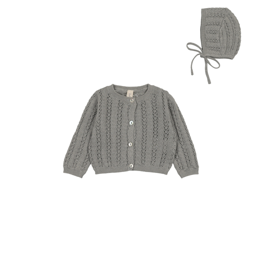 Lilette Crochet Knit Shrug + Bonnet