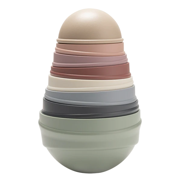 Bibs Wobbly Tower Pastel Rainbow