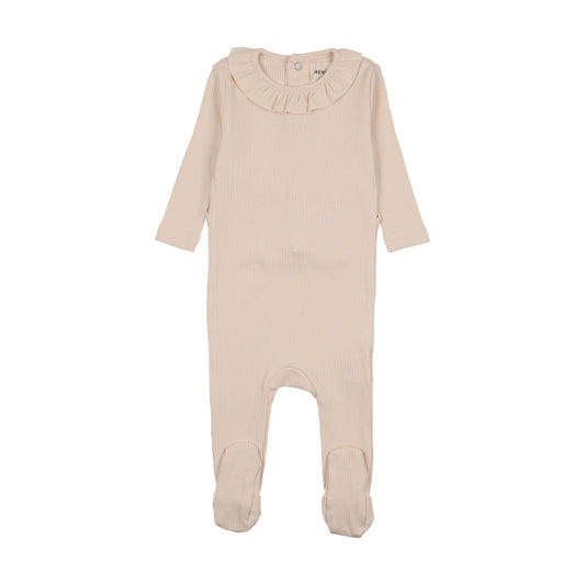 Mema Knits Rib Collared Footie