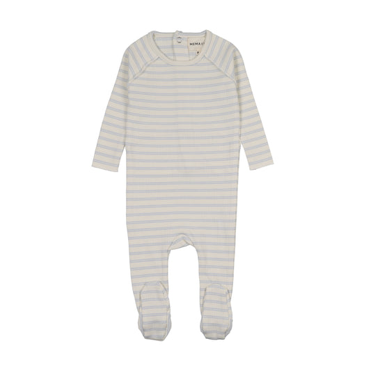 Mema Knits Rib Stripe Footie