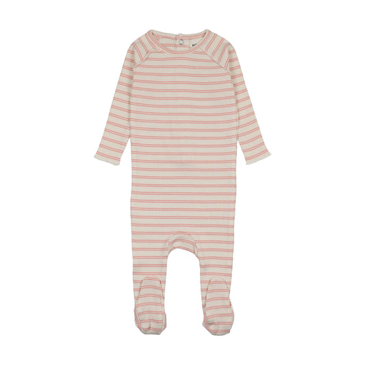 Mema Knits Rib Stripe Footie