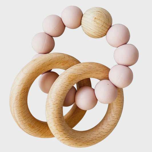 Alimrose Beechwood Teether Rings Set