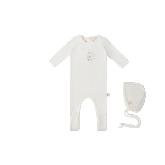 Citrine Frame Footie Set