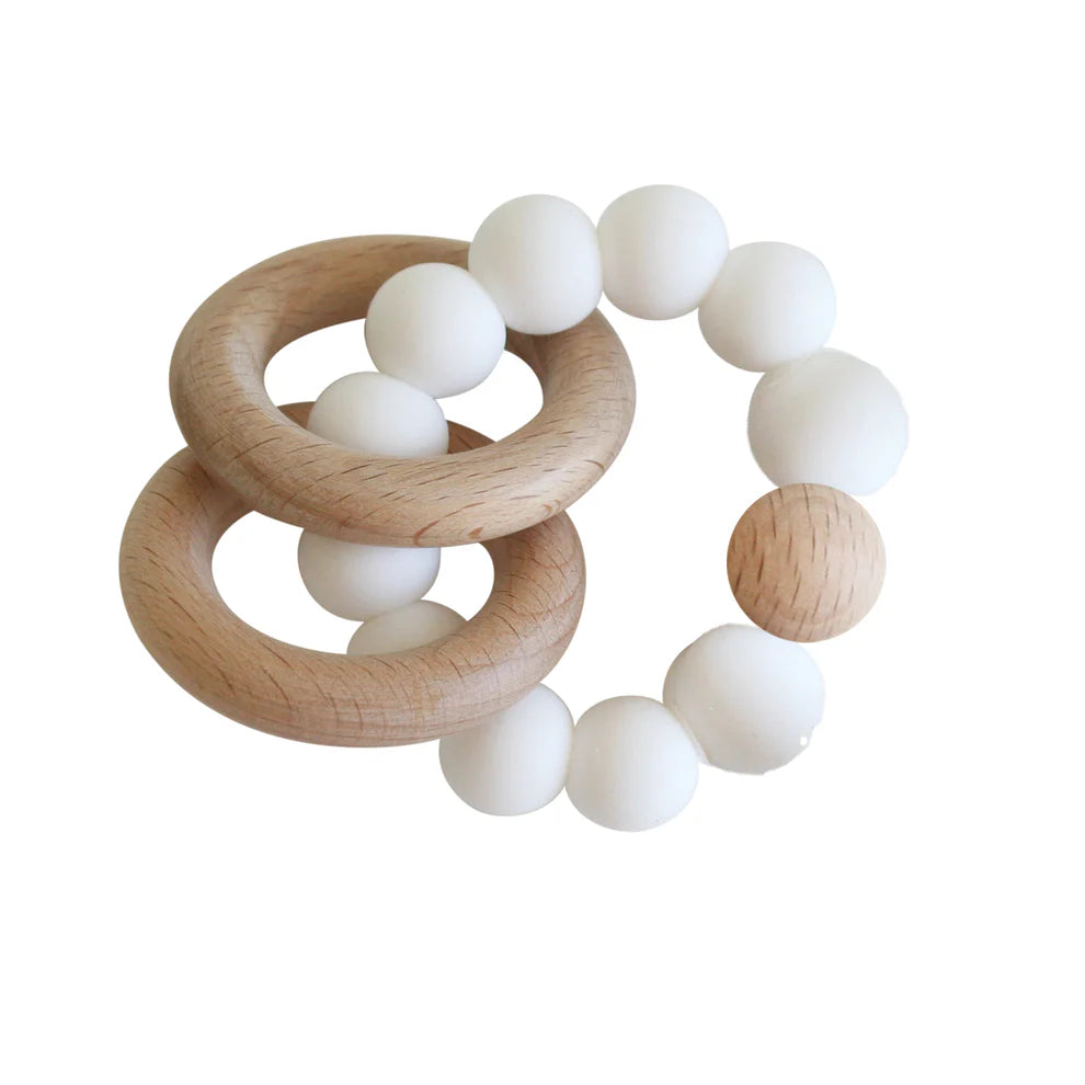 Alimrose Beechwood Teether Rings Set