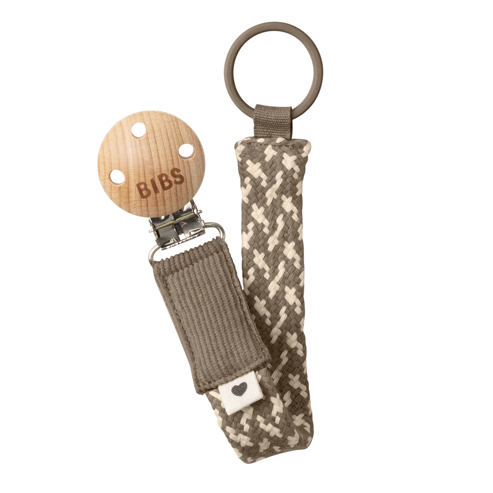 Bibs Pacifier Clip Braided