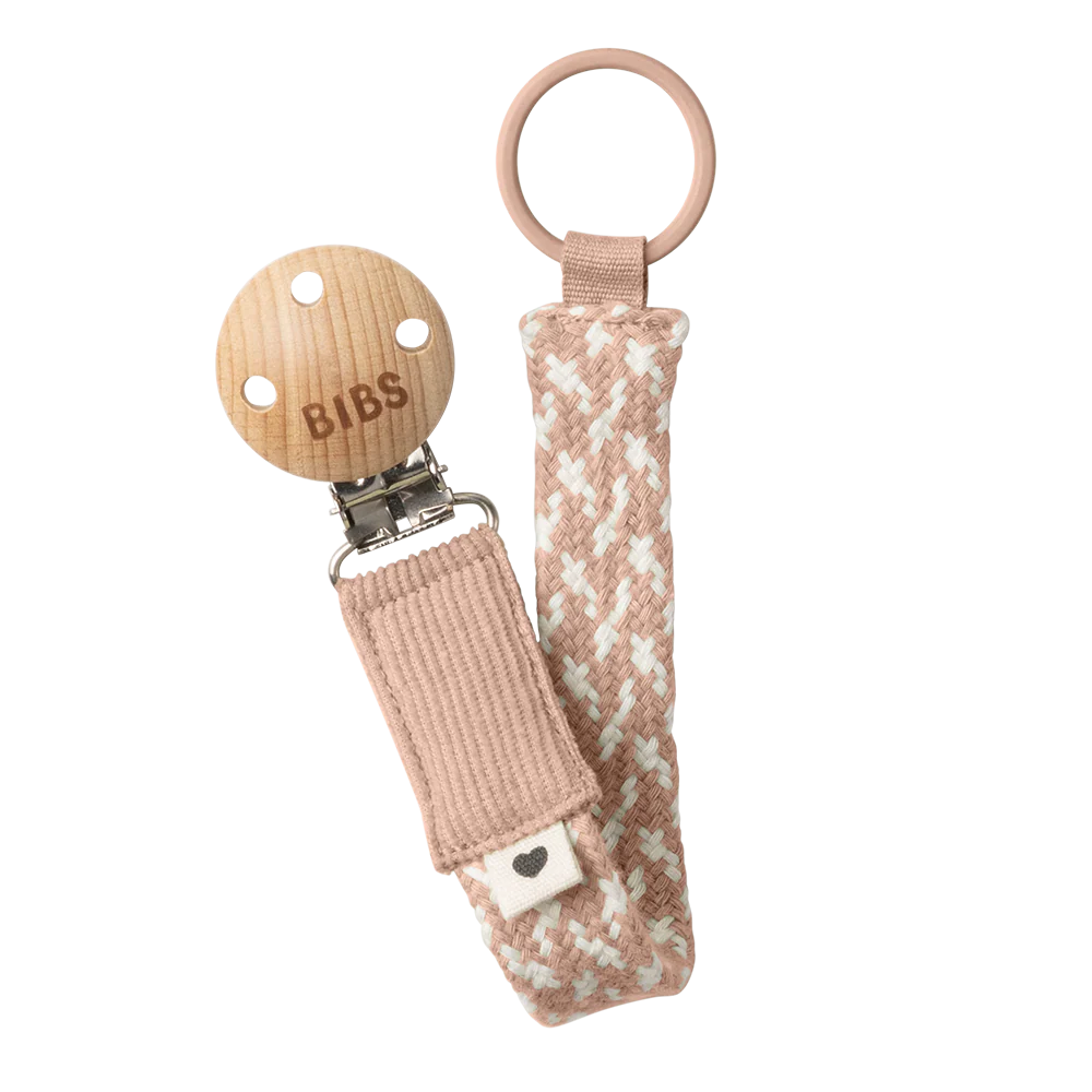 Bibs Pacifier Clip Braided