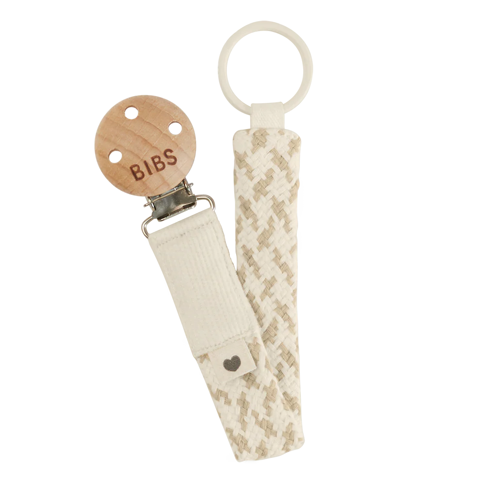Bibs Pacifier Clip Braided