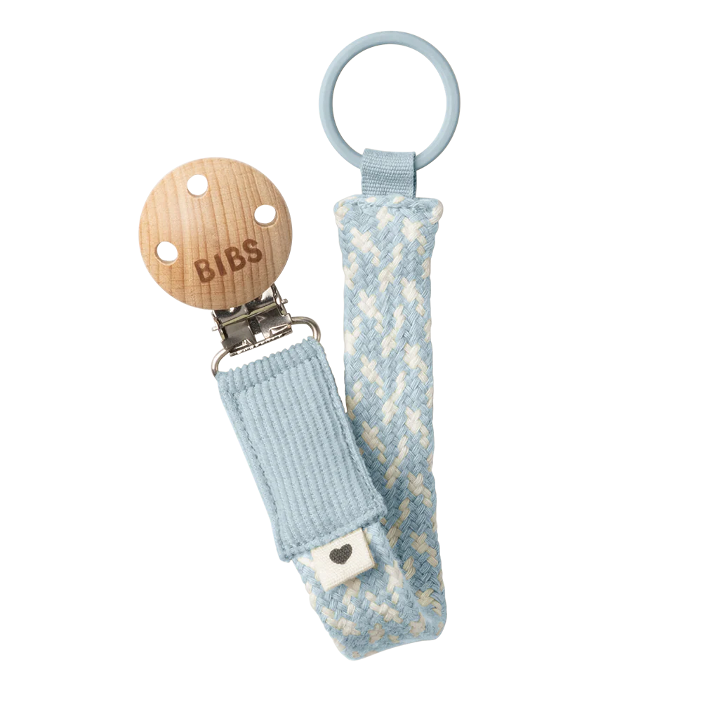 Bibs Pacifier Clip Braided