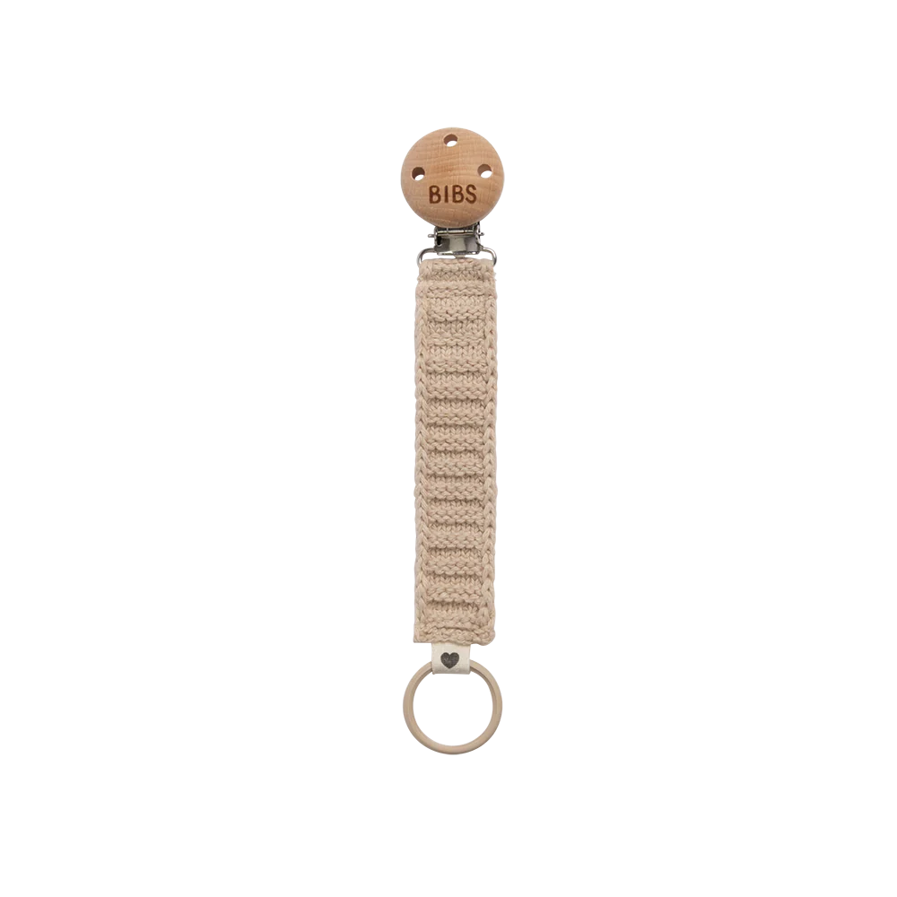 Bibs Pacifier Clip Knitted