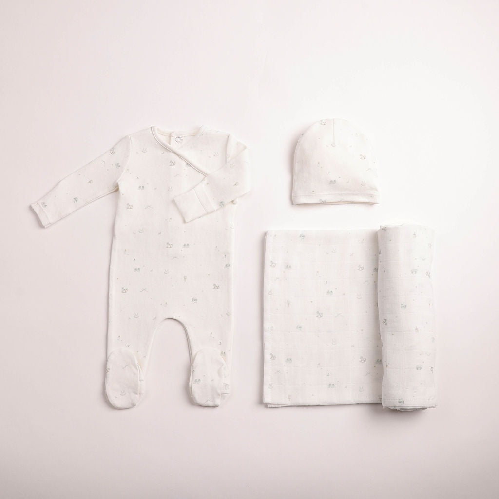 Bee and Dee All Things Baby Printed Layette Set