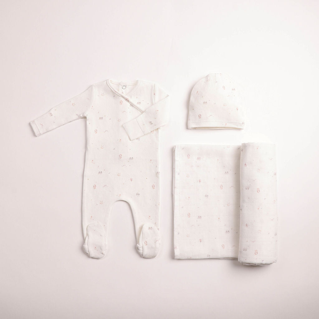 Bee and Dee All Things Baby Printed Layette Set