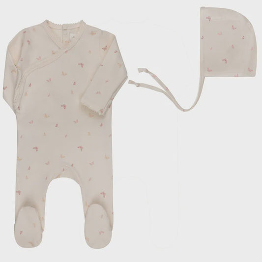 Aurora Jersey Cotton Butterfly/Dragonfly Footie Set