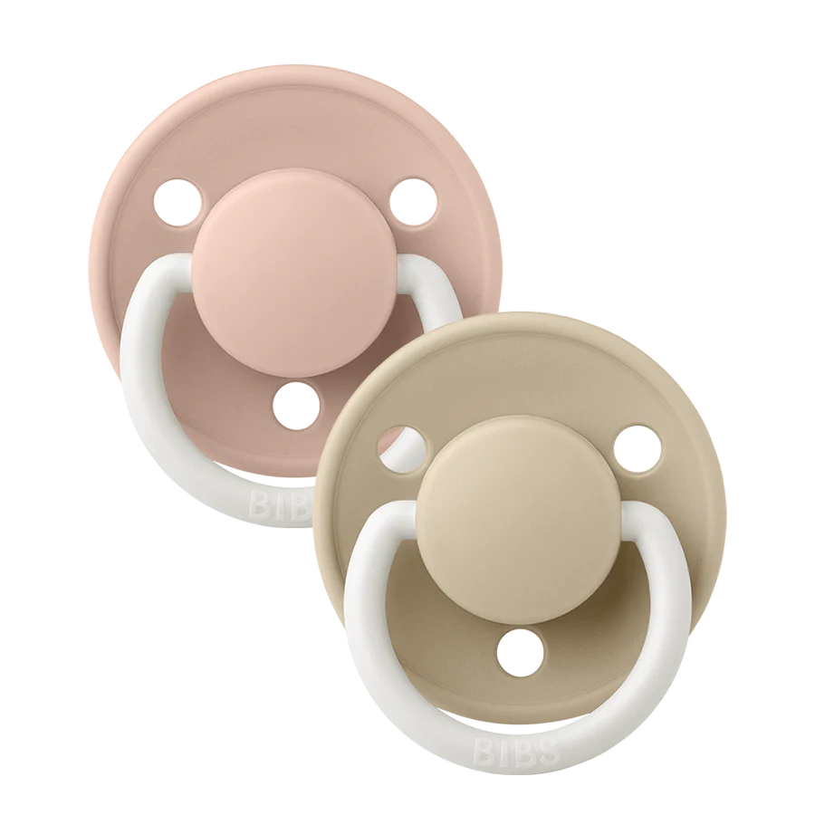 Bibs De Lux Glow Pacifier 2pk Silicone