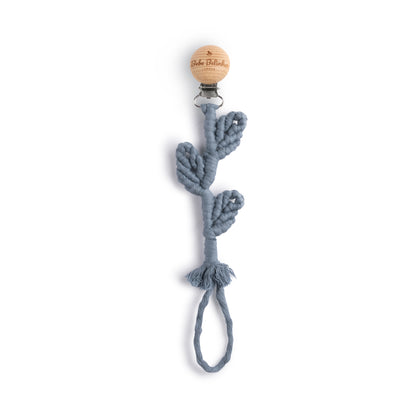 Bebe Belinha Organic Cotton Leaf Pacifier Clip