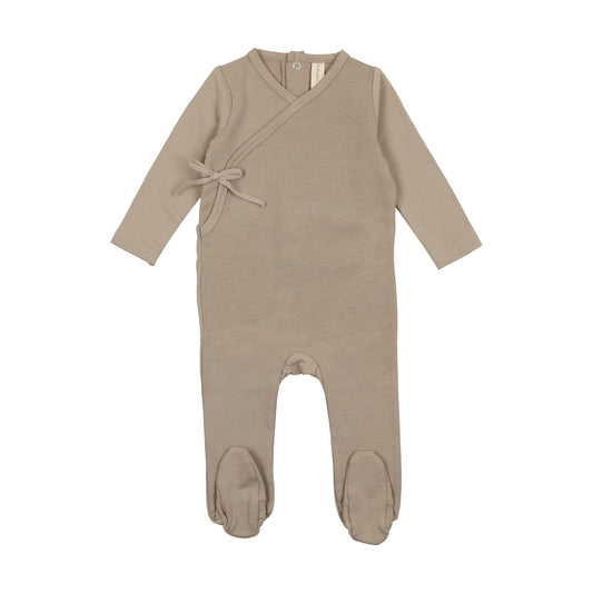 Lilette Brushed Cotton Wrapover Footie Aw23