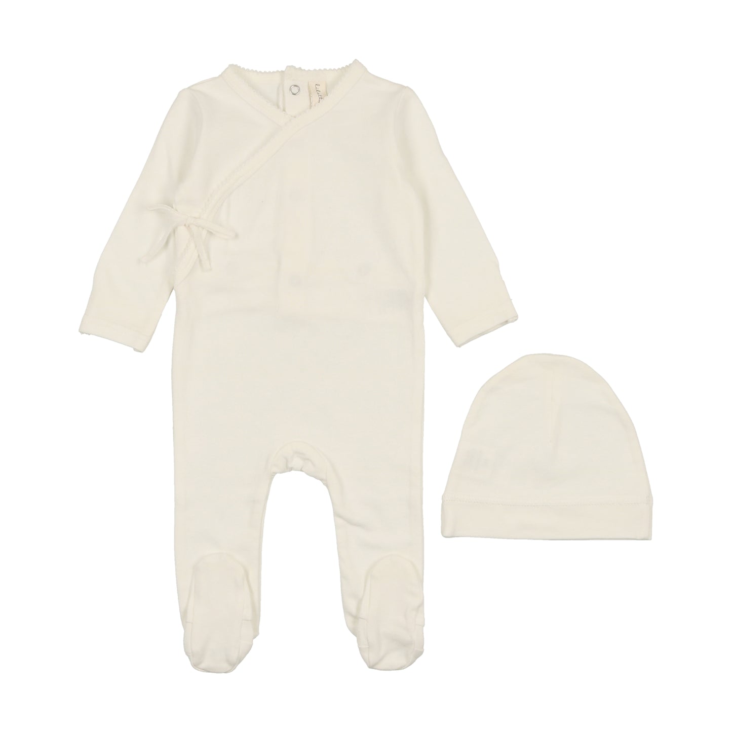 Lilette Brushed Cotton Wrapover Footie Set Ss24