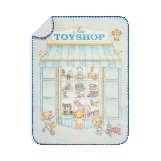 Lil Teddy's Toyshop Blanket 43" x 32"