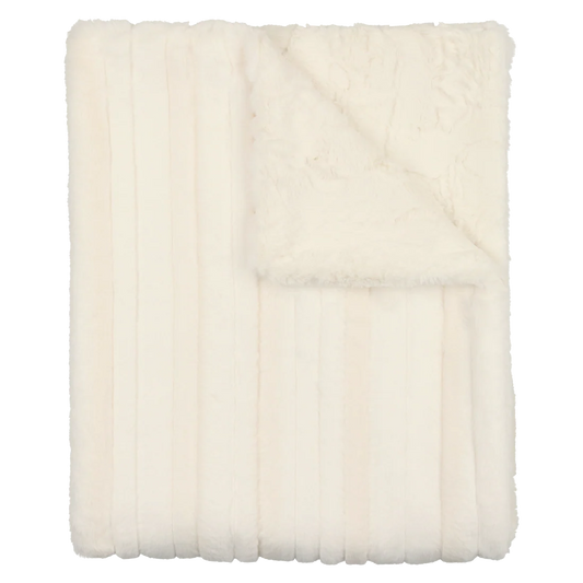 Peluche Lux Fur Paneled Blanket