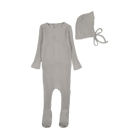 Bee and Dee Dainty Rope Pointelle Footie Set