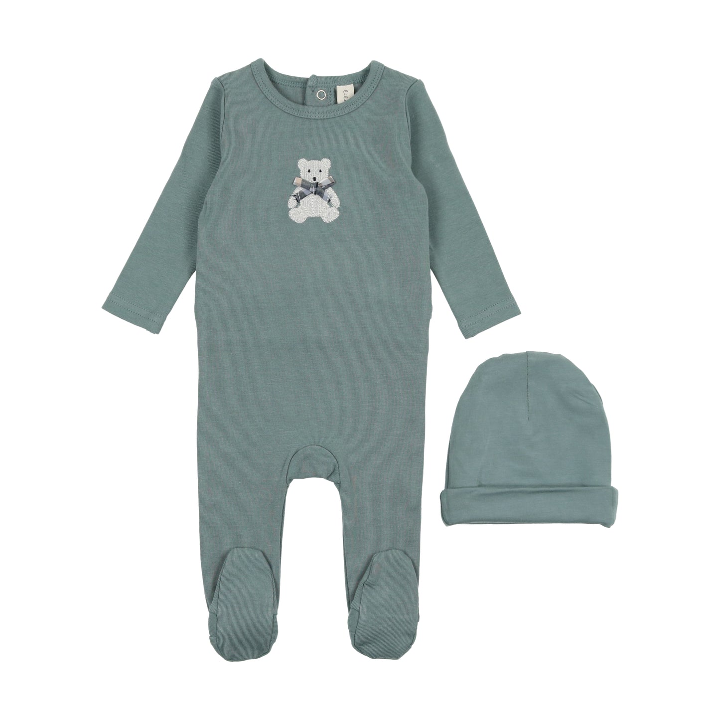 Lilette Embroidered Footie Set