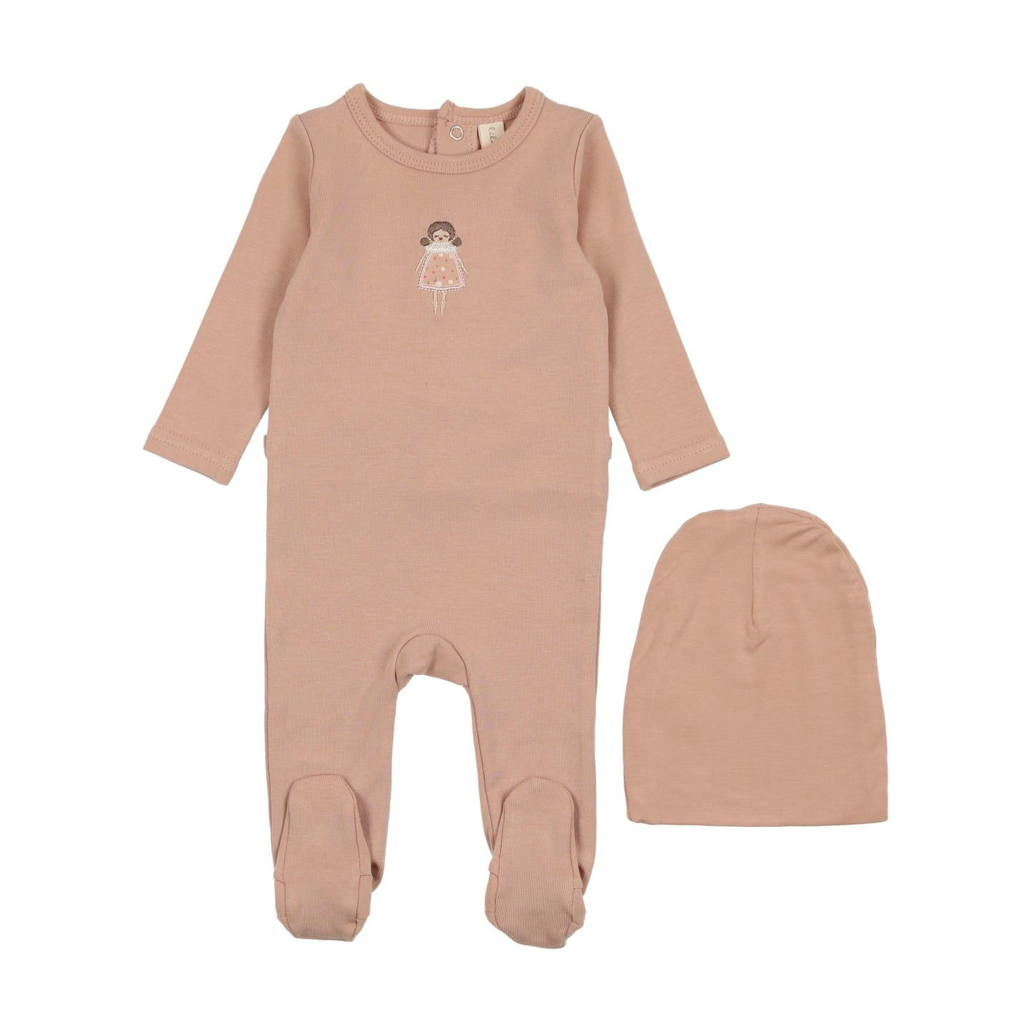 Lilette Embroidered Footie Set