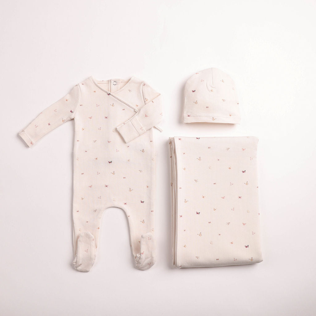 Bee and Dee Flutter and Fly Layette Set