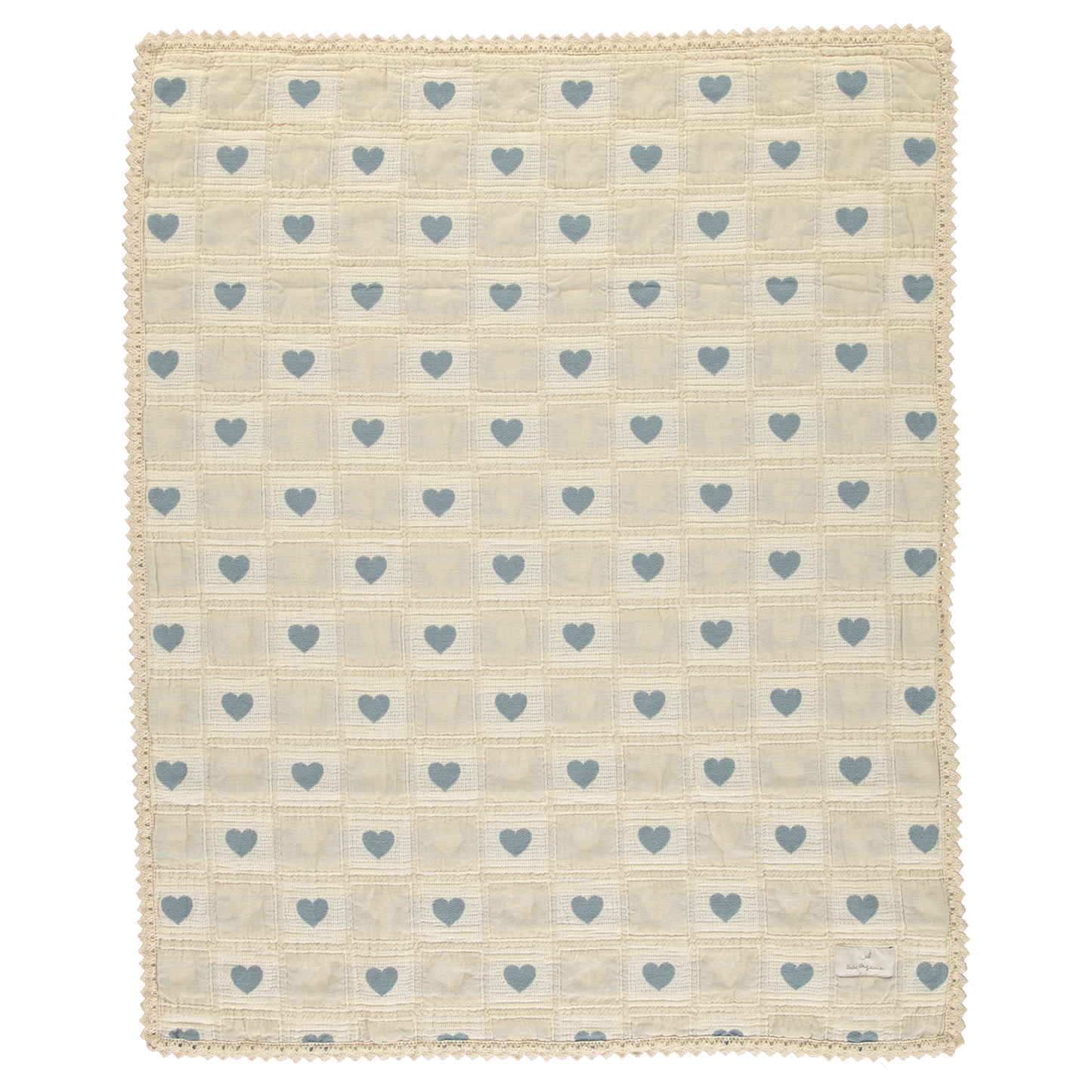 Bebe Organic Heart Patchwork Blanket