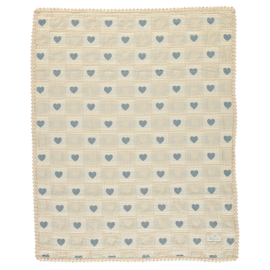 Bebe Organic Heart Patchwork Blanket