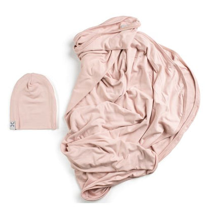 Jacqueline & Jac Classic Swaddle Blanket and Hat Set