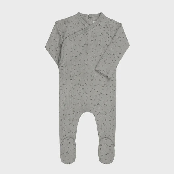 Aurora Floral Rib Footie