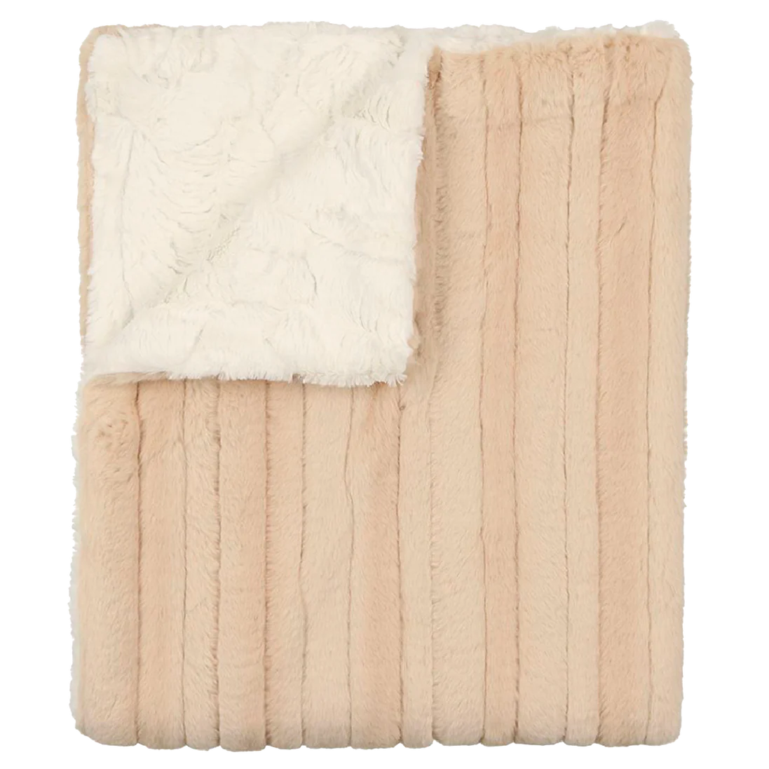 Peluche Lux Fur Paneled Blanket