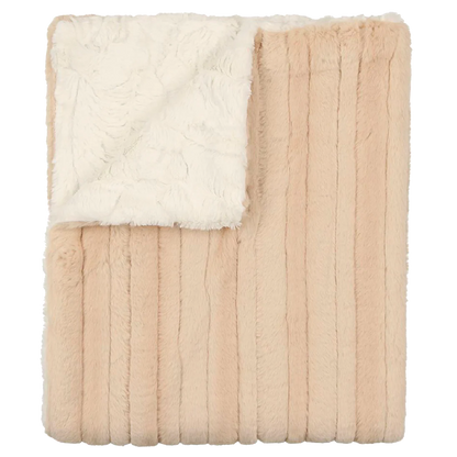 Peluche Lux Fur Paneled Blanket