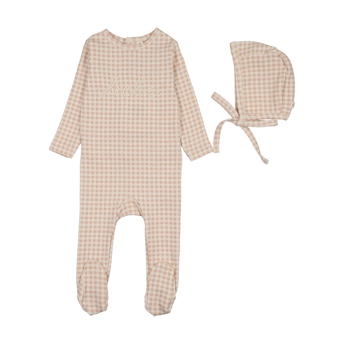 Lilette Gingham Bebe Footie Set