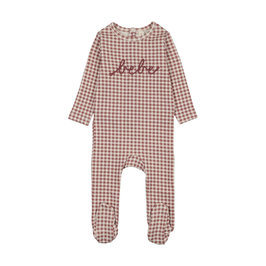 Lilette Gingham Bebe Footie