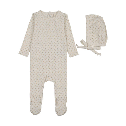 Lilette Cherry Blossom Footie Set