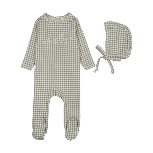Lilette Gingham Bebe Footie Set