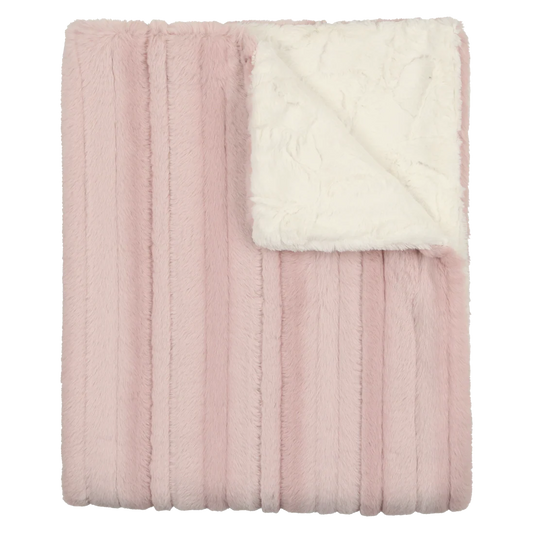 Peluche Lux Fur Paneled Blanket