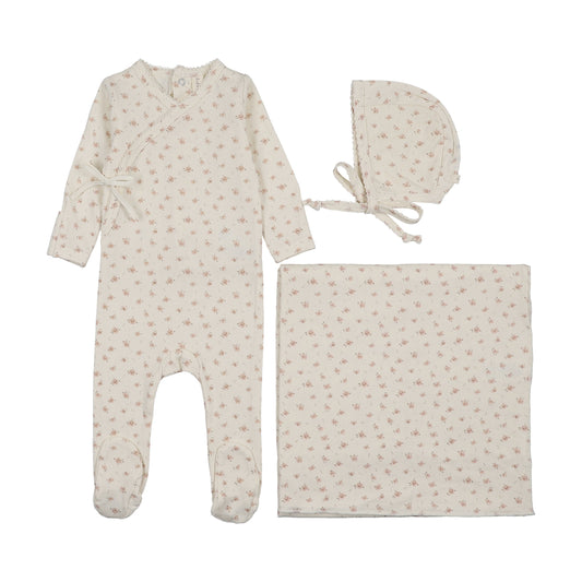 Lilette Printed Wrapover Layette Set SS26