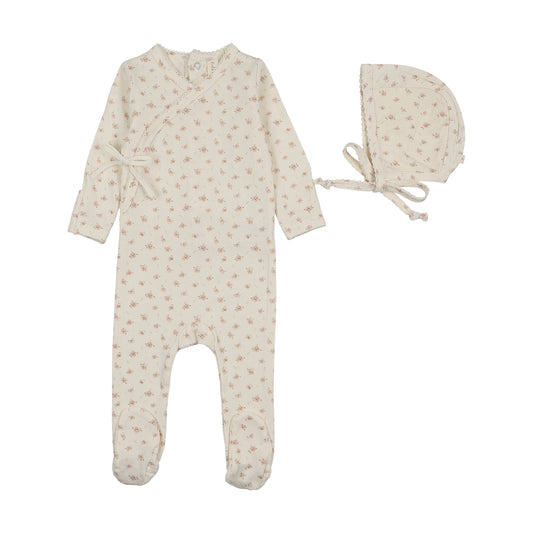 Lilette Printed Wrapover Footie Set SS26