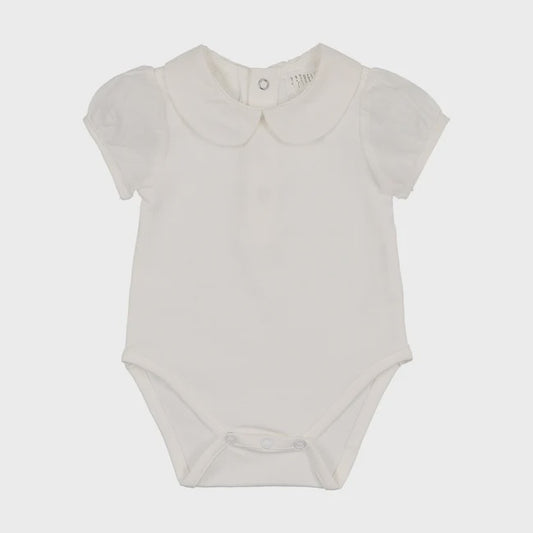 Peluche Onesie with Cotton Puff Sleeve
